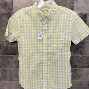 NWT🎉Crewcuts Boys Short Sleeve Button Down Shirt